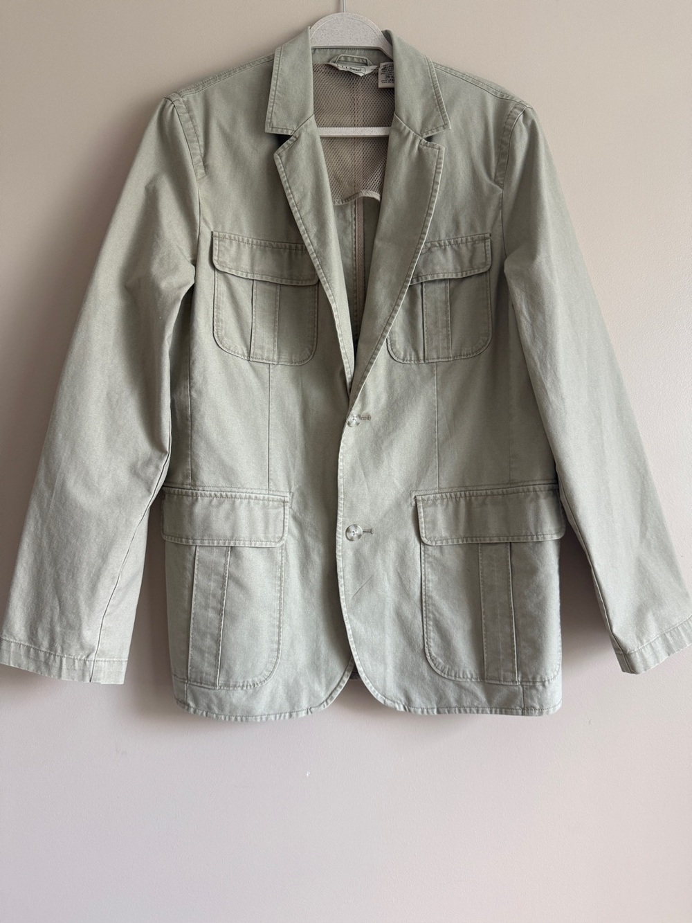 L.L. Bean Men's Military Field Jacket in Light Sage Green